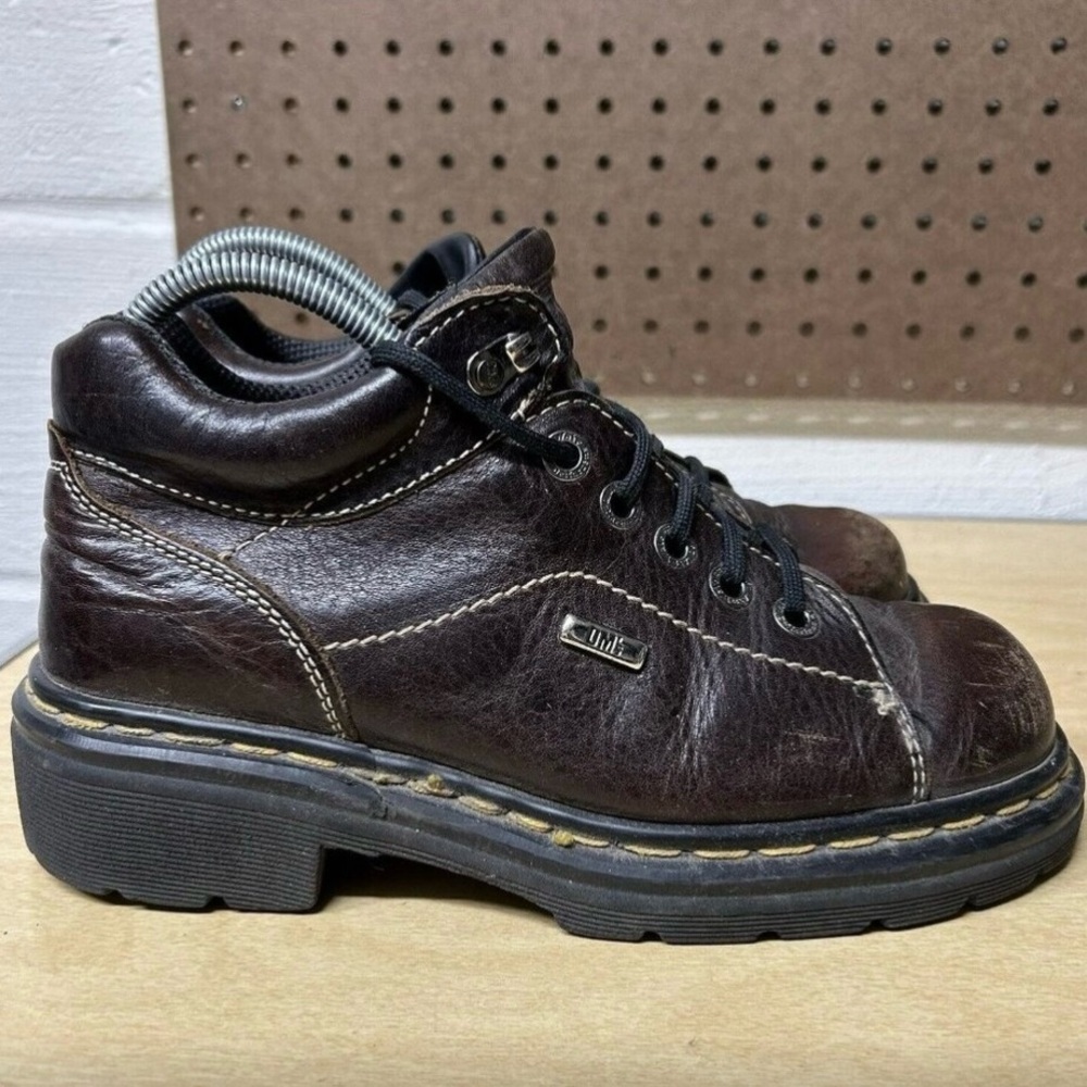 Vintage Dr Marten Brown Chunky Leather Boots 9373 UK Size 6 US 8 Women’s Vintage